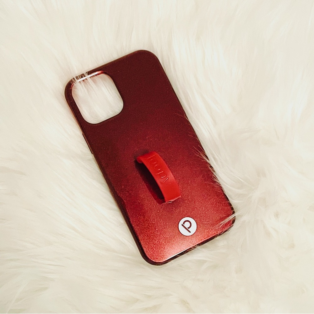 Loopy Maroon Shimmer iPhone 12/12 pro case